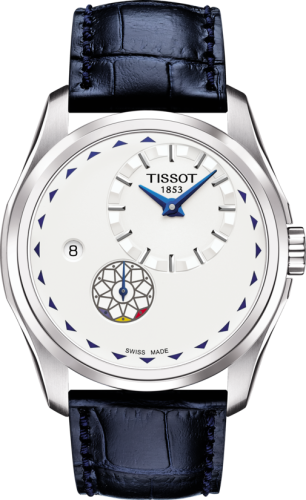 Tissot Couturier Automatic Small Second Stainless Steel / Silver / Strap / Romania Centenary